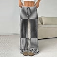 thumbnail image 1 of WILLBEST Pantalones Casuales de Lino Ajustados para Mujer, con Cintura Elástica y Cordón Ajustable para Mayor Comodidad y Estilo. Chica, 1 of 8