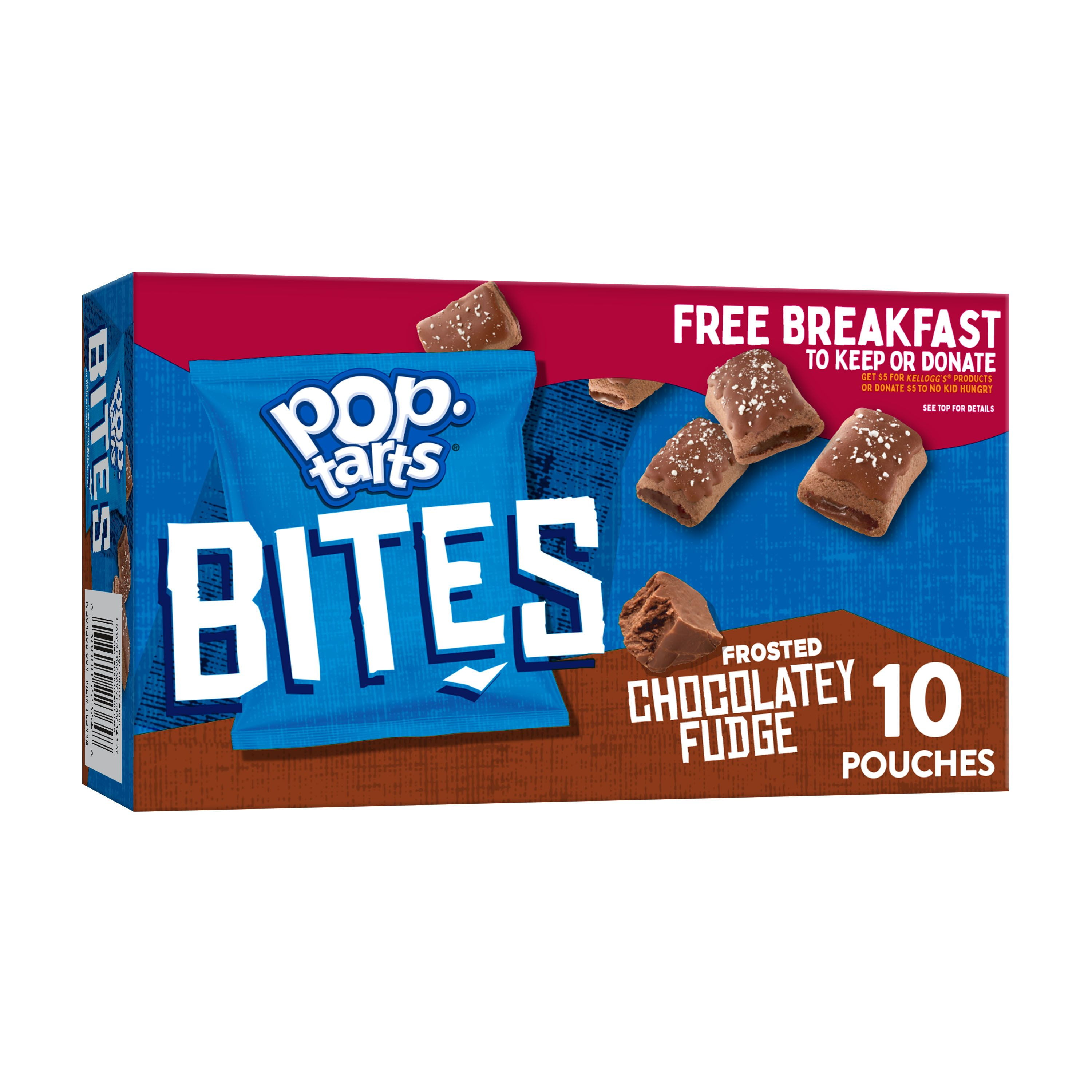 Pop-Tarts Baked Pastry Bites, Frosted Chocolatey Fudge, 10 Ct, 14.1 Oz, Box