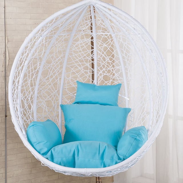 Cojín de asiento para columpio, cojín colgante para silla de ratán, hamaca para patio al aire libre, cojín para porche, silla colgante, cojín de cintura Fivean unisex