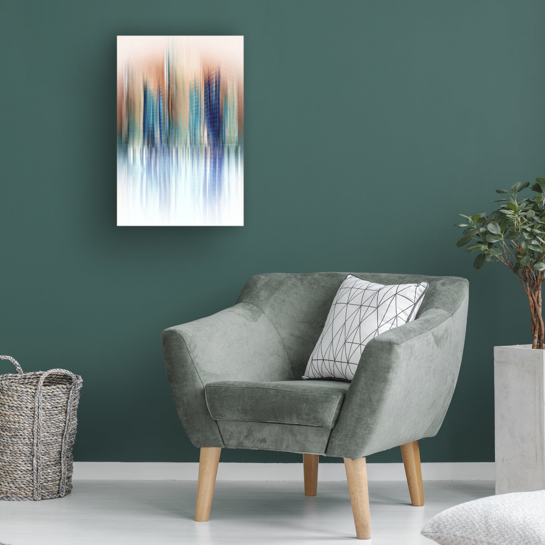 Canvas Wall Art - David Manlove 'Urban Reflection' Wall Art for Living Room, Bedroom, or Office Décor by Trademark Fine Art - 16 x 24 Inches