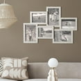 thumbnail image 2 of Crystal Art Gallery Distressed Cream White Wall Hanging Photo Collage Picture Frame - 12.5" x 18", 2 of 6