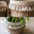 thumbnail image 4 of kurtrusly Wood Wickerwork Basket Rattan Reusable Hypoallergenic Suitable For Office And Home Eco-friendly Type 6 1Set, 4 of 6