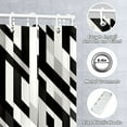 thumbnail image 3 of Durable Waterproof Polyester Shower Curtain Odorless Perfect for Your Bathroom Decor 72x72inch, 3 of 5