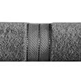 thumbnail image 3 of Bergamo 4 Piece Spun loft Fabric Towels with Stripe Pattern The Urban Port,Dark Gray- Saltoro Sherpi, 3 of 4