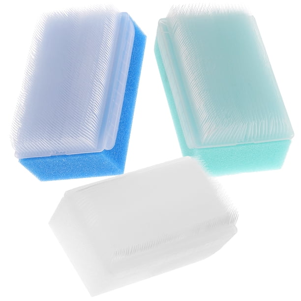 WORGEOUS 3 uds cepillo de cabeza de esponja champú para bebé depurador de baño masajeador de cabeza de bebé para bebé cada 1 ud.