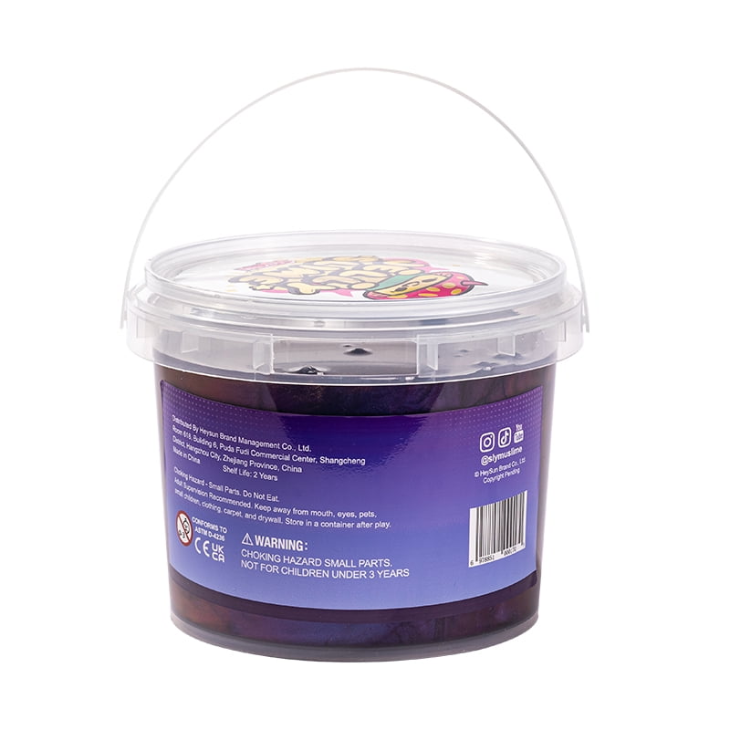 Slymu Jelly Slime Shadow Glow - Unscented, Sensory Fidget Toys, 4 lbs, Stress Relief, ASMR, Crisp Texture, Bucket, Party Favors for Kids, Birthday Gifts for Girls and Boys, Goodie Bag Stuffer
