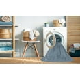 thumbnail image 2 of Ahgly Company Machine Washable Indoor Rectangle Transitional Azure Blue Area Rugs, 4' x 6', 2 of 7