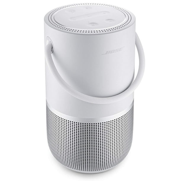 Bose Altavoz inteligente portátil: altavoz inalámbrico Bluetooth con control de voz Alexa incorporado, plateado