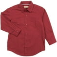 thumbnail image 4 of Leveret Kids & Toddler Boys Long Sleeve Uniform Cotton Dress Shirt Variety of Colors (Size 2-14 Years) (Maroon, 8 Years), 4 of 4