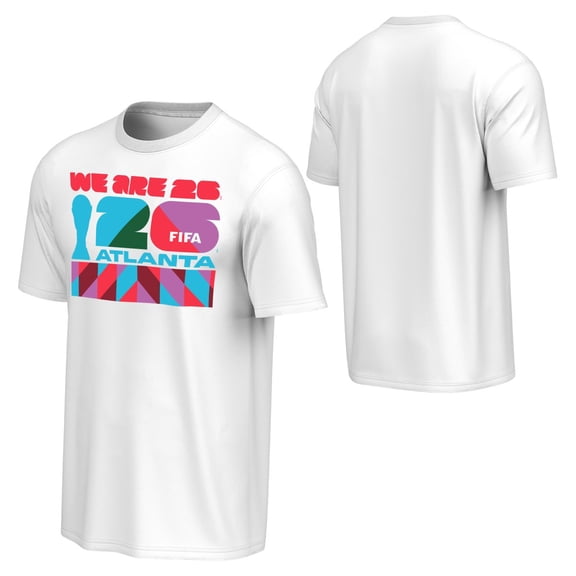 FIFA World Cup 2026 Men's White Host City Block Tee - Atlanta