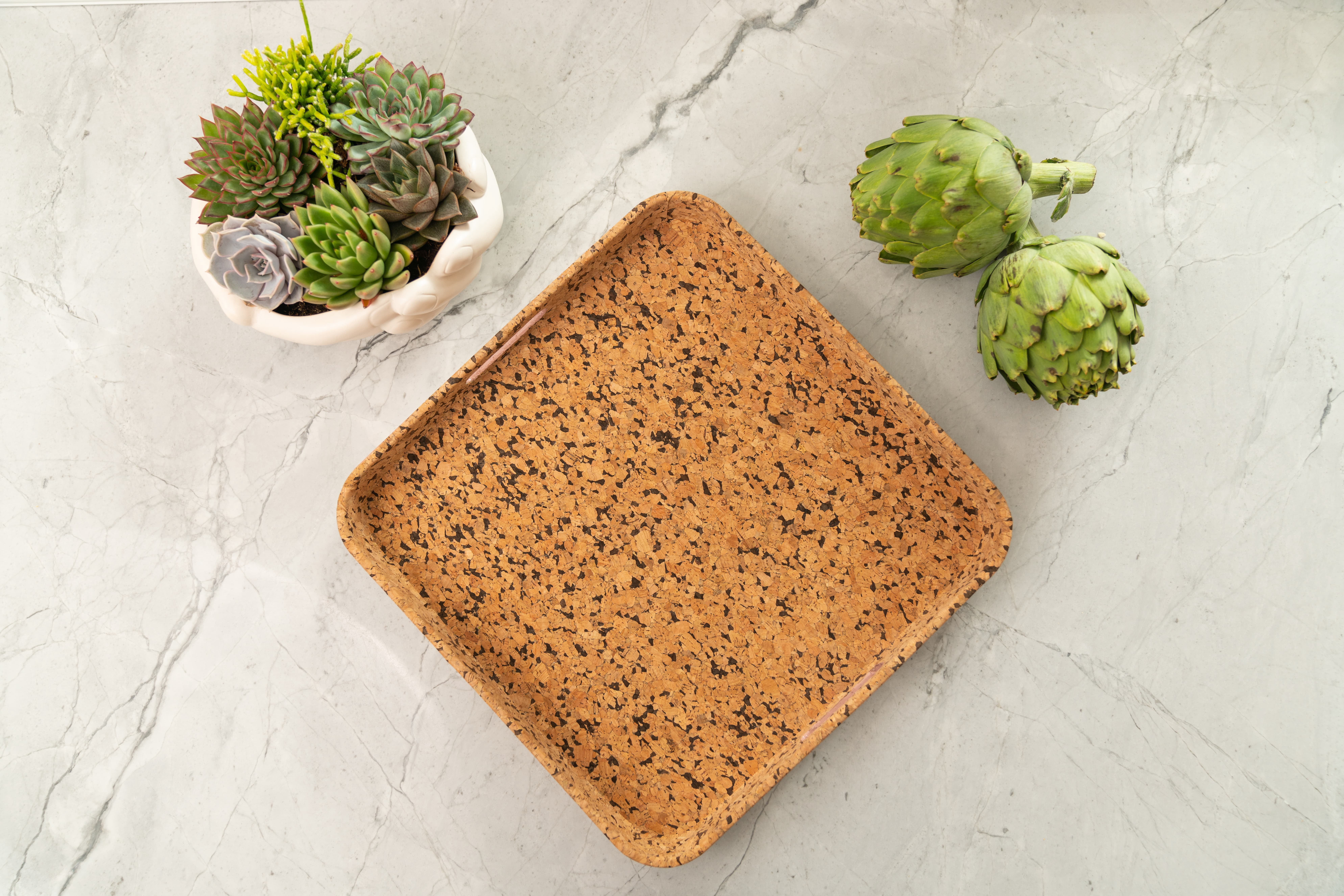 Square Cork Serving Tray