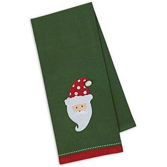 Santa Embellished Kitchen Dish Towel