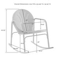 thumbnail image 5 of Griffith 2Pc Outdoor Rocking Chair Set - Bright Red Gloss, 5 of 14