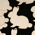 thumbnail image 3 of 30 Piezas de Adornos de Madera de Pascua, Conejos Recortados, Adornos Colgantes para Decoración de Fiesta de Pascua, 3 of 5