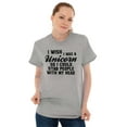 thumbnail image 5 of Wish Was a Unicorn Stab With My Head Women's Graphic T Shirt Tees Brisco Brands M, 5 of 5