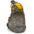 thumbnail image 3 of Welcome Turtles on a Rock Solar Powered LED Outdoor Decor Garden Light, 3 of 5