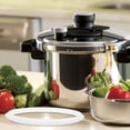 thumbnail image 2 of Silicone Sealing Ring Transparent for Electric Pressure Cookers Cooking 1Pcs 9.6x9.6x0.8In, 2 of 8