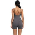 thumbnail image 5 of Body deportivo informal de color liso para mujer, ajustado, con tirantes, para yoga, danza, running y fitness., 5 of 5