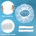 thumbnail image 7 of Qweryboo 150PCS Disposable Shower Caps, Extra Large and Thick Hair Caps, Waterproof Elastic Large Shower Cap for Women, Caps for Hair Treatment, Home, Travel, Spa, 7 of 7