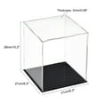 thumbnail image 2 of Caja de exhibición clara de acrílico Uxcell, protección contra el polvo, cubo de exhibición para coleccionables, 7.9 x 7.9 x 9.8 pulgadas, 2 of 6