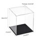 thumbnail image 2 of Caja de exhibición clara de acrílico Uxcell, protección contra el polvo, cubo de exhibición para coleccionables, 7.9 x 7.9 x 9.8 pulgadas, 2 of 6
