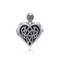 thumbnail image 3 of Celtic Knotwork Heart 925 Sterling Silver Locket Pendant Love Valentine Jewelry, 3 of 4