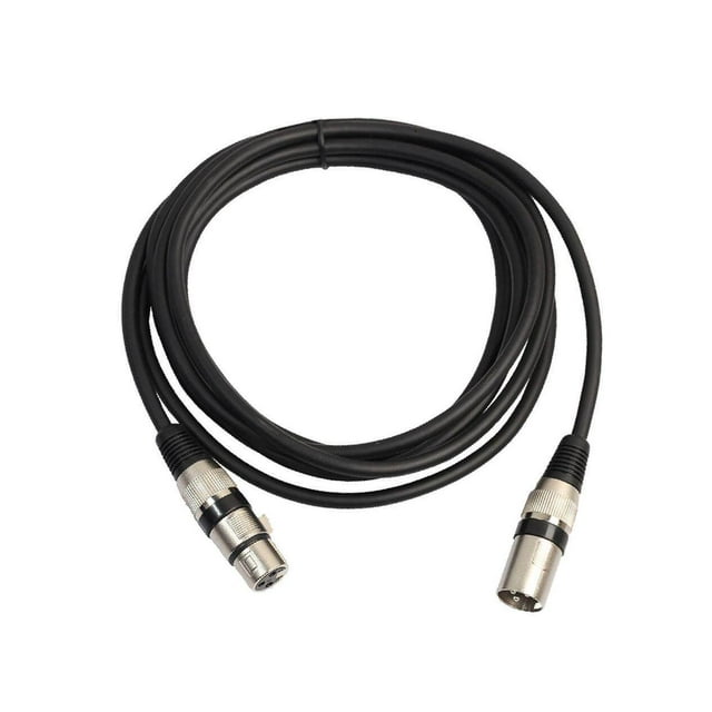 Câble de Raccordement à 3 Broches pour Microphone Signal DMX Mâle vers Câble à Câble à Cordon Serpent Équilibré