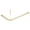 Gold, variant on Utopia Alley Rustproof Wall Mounted Aluminum Double L Shaped Shower Curtain Rod 72" L x 31.7" W, with 24 Shower Hooks included & Ceiling Support ,Wall Mounted, Chrome