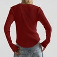 thumbnail image 7 of hotojiny Long Sleeve Tops for Women Fall Casual Crew Neck Pullover Shirts Basic Knit Tunic Tops Lightweight Base Layer, 7 of 7