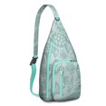 thumbnail image 1 of Hawaiian Turtle Sling Backpack - Tropical Beach Animal Print Shoulder Bag, Fashionable Anti-Theft Pack for Commuters, 1 of 4