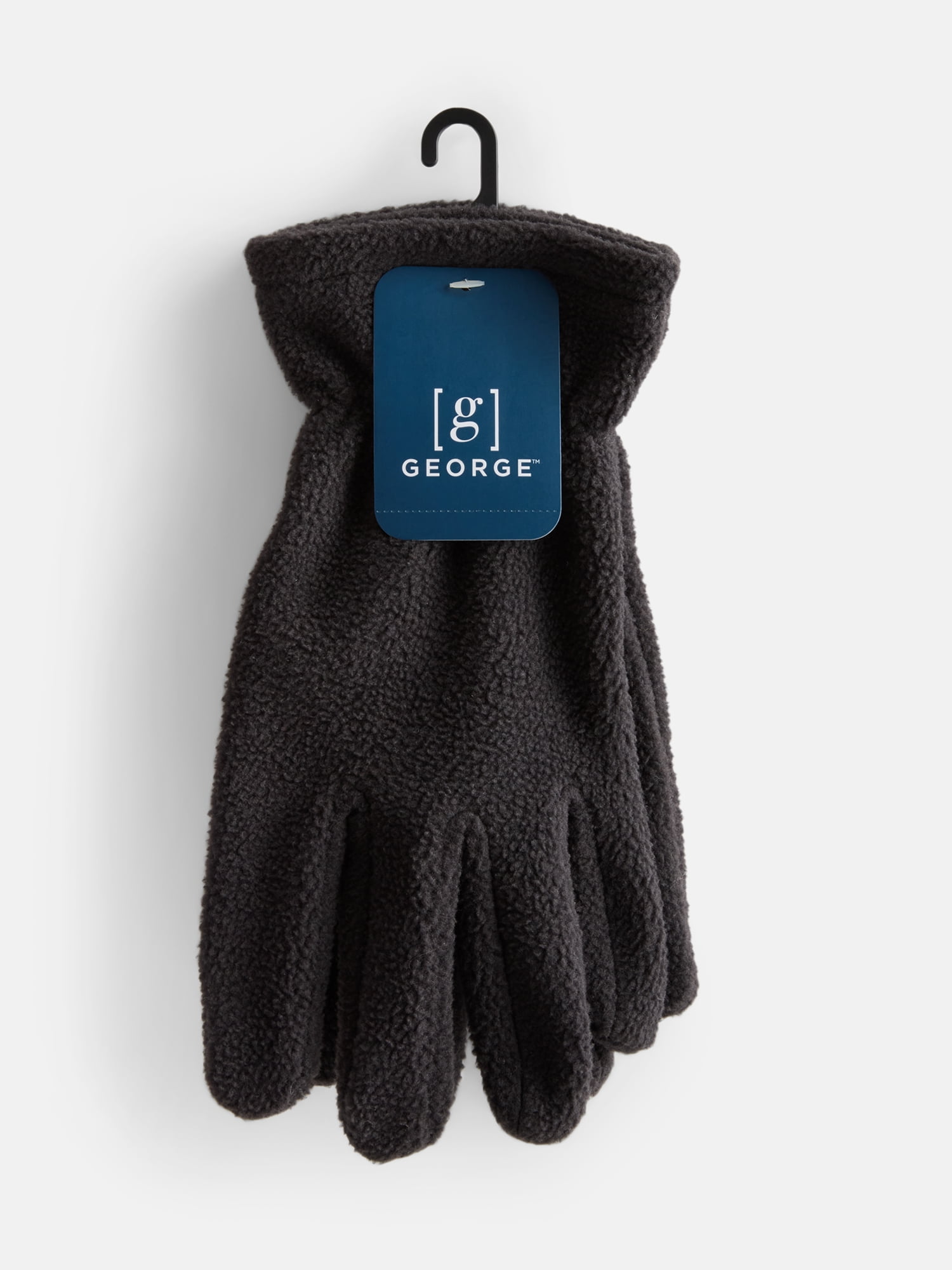 George Men's Paneled Fleece Gloves, One Size