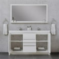 thumbnail image 5 of Alya Bath Sortino 60" Wood Double Bathroom Vanity with Acrylic Sink in White, 5 of 7
