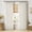 Beige White, variant on Pinch Pleated Thick Linen Curtains 90 Inches Long 2 Panels for Living Room Bedroom, Linen Texture Memory Trained Drapes Pinch Pleat Rustic Farmhouse Window Curtains with Hooks&Rings, Taupe