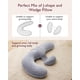 thumbnail image 4 of Almohada de embarazo Momcozy Original en forma de F con cuña ajustable, 4 of 7