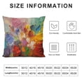 thumbnail image 5 of JEUXUS  Multicolor Abstract Decorative Pillow Covers  Artist Multicolor Oil Abstract Art Double Sided Square Throw Pillow Covers Sofa Decorative Pillowcase Cushion, 5 of 5