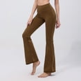 thumbnail image 3 of Pantalones de fitness sin costuras, de pierna ancha, sin vergüenza, línea de cadera de melocotón, pantalones casuales, pantalones deportivos para correr, pantalones de yoga para mujer, 3 of 5