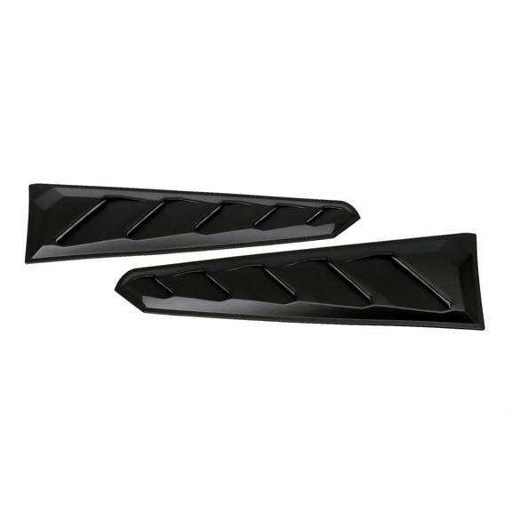 Ikon Motorsports Compatible with 16-24 Chevy Camaro ABS Rear Window Louvers 2pcs