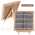 thumbnail image 3 of LABSERRON 1Set Grey Felt Message Board with Wooden Frame and Desktop Easel for Wedding and Parties, 3 of 6