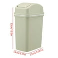 thumbnail image 2 of GFHFHITJ 6L Trash Can with Lid, Plastic Garbage Can,Narrow Modern Waste Basket for Kitchen, Slim Bedroom Garbage Bin, Bathroom Trash Can for Home, Living Room, Toilet, office (E,9.25*6.22*12.79In), 2 of 2