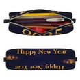 thumbnail image 2 of Cauagu 2025 Happy New Year 3 Print Leather Pencil Pen Case - Stationery Bag Portable Stationery Bag Big Capacity Pencil Pouch Cosmetic Organizer Bag for Men & Women, 2 of 7
