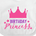 thumbnail image 4 of Inktastic Birthday Princess, Little Princess, Crown, Stars Girls Baby Bib, 4 of 4