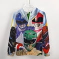 thumbnail image 5 of Power Rangers Zip Up Hoodies Unisex Realistic 3D Print Sweatshirt Long Sleeve Hooded Jacket Coat 2XL, 5 of 8