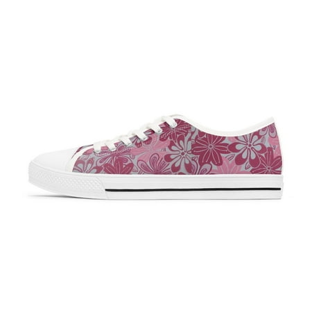 

Fruitpunch art deco flowers skate Women s Low Top Sneakers