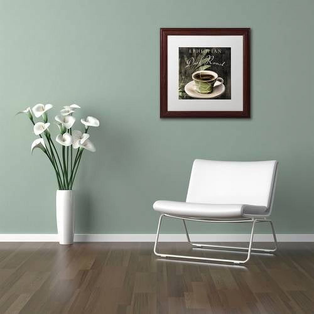 "Afrikan Coffee III" Canvas Art by Color Bakery White Matte, Wood Frame