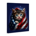 thumbnail image 3 of Stupell Industries Patriotic Kitten Flag Canvas Wall Art design by Jim Baldwin, 30 x 24, 3 of 7