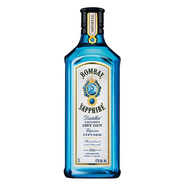 Paquete de 3 Ginebra Bombay Sapphire 1 L