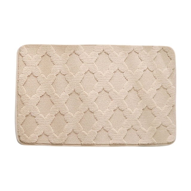 Alfombra de baño gruesa y absorbente, felpudo antideslizante de terciopelo para cocina o dormitorio, alfombra suave y mullida que absorbe el agua y la humedad rápidamente, alfombra lavable para la