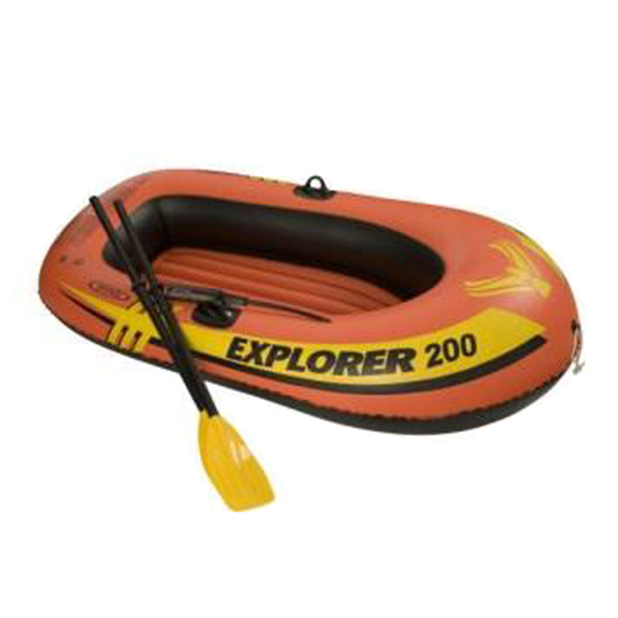 Intex Explorer 200 Inflatable 2 Person River Boat Raft w/ Oars & Pump (2 Pack) - image 3 of 6