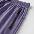 thumbnail image 5 of Domuza Men's Sweatpants with Zipper Pockets Athletic Workout Lightweight Pants Quick Dry Running Joggers Purple M, 5 of 5
