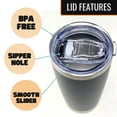 thumbnail image 6 of Freakin' Awesome Husband 20 oz Tumbler Gray, 6 of 6